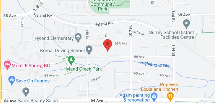 map of 14094 66A AVENUE